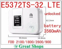 Unlocked Huawei E5372Ts-32 mifi Cat4 4G LTE wifi router 4g 3g lte E5372 3560mha battery 4g mifi dongle PK E589 E5377 e5776