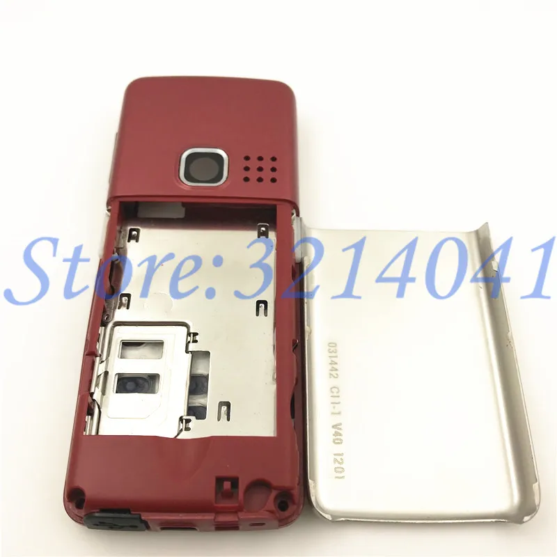 10 шт./лот, чехол для Nokia 6300, полный комплект, корпус для мобильного телефона, крышка батареи, дверная рама с английской клавиатурой