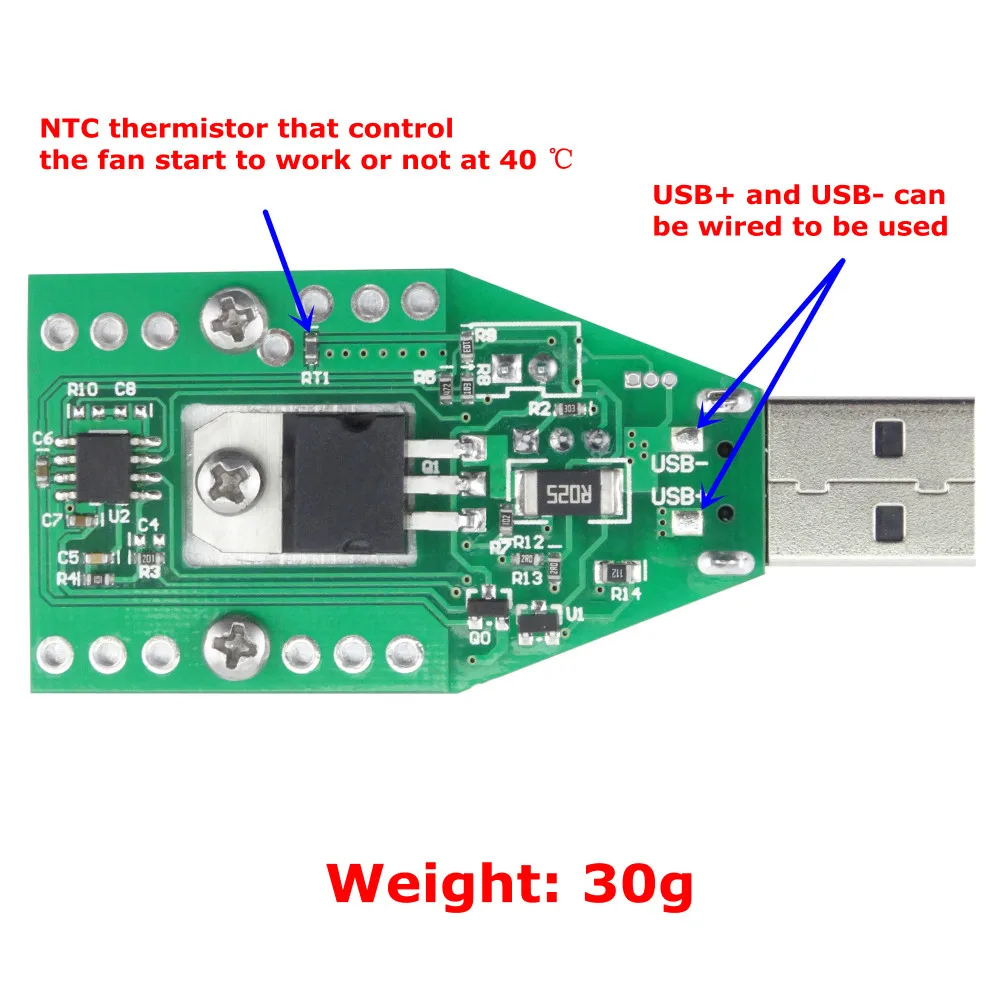 RD промышленный и Cilvil ранг электронный нагрузочный резистор USB интерфейс разрядка батареи Тест емкость вентилятора регулируемый ток 15 Вт