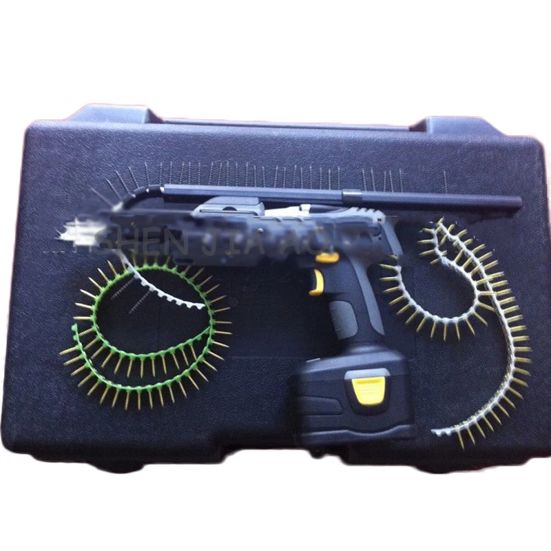 Цепной ремень винтовой пистолет литиевый Электрический винт автоматическая подача к стартеру Автоматическая цепная лента винтовой пистолет 18 в 1 шт