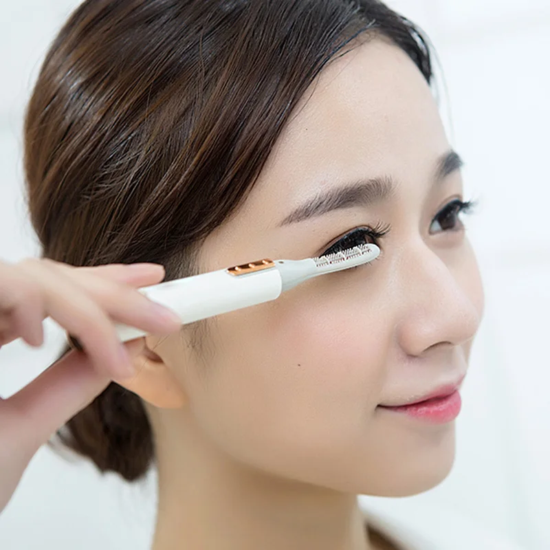

Electric Eyelash Curler Pen Battery Powered Longer Thicker Eye Lash Curling Enhancer Makeup Tool