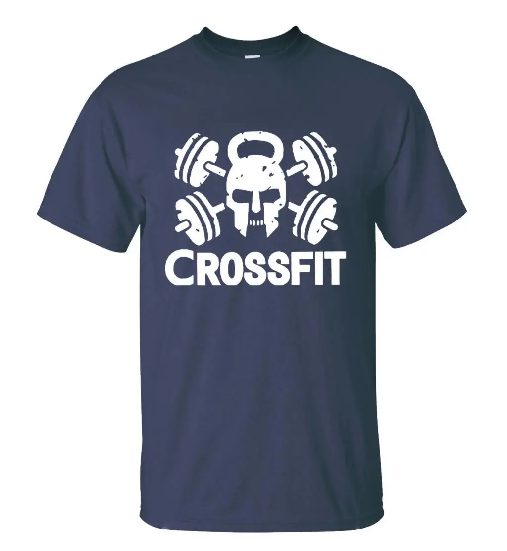 Lasting Шарм CROSSFIT Спортивная футболка Для мужчин с круглым вырезом Футболка с коротким рукавом Фитнес хип-хоп спортивные футболки