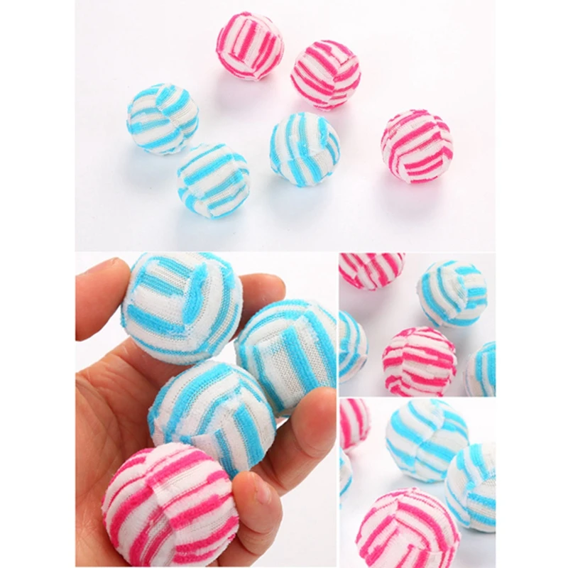 

3 Pcs/lot Pet Cat Toy Scratch-resistant Playing Rolling Ball Kitten Colorful Toys with Bell