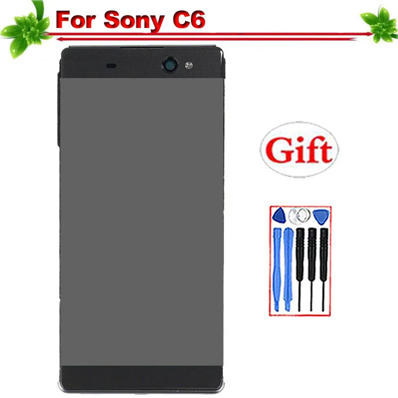 

6.0" for Sony Xperia C6 F3211 F3212 LCD Display With Frame Touch Screen Digitizer Assembly for Sony Xperia XA Ultra Lcd Display