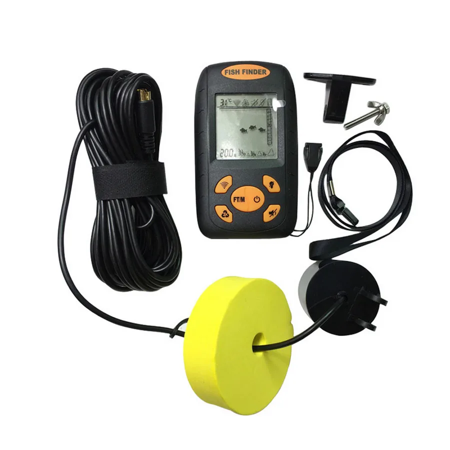 0.4-100 M سونار العمق مسبار إنذار للماء Fishfinder اللاسلكية المحمولة صياد السمك المحيط بحيرة البحر الصيد مع شاشة إل سي دي 0.4-100 M سونار العمق مسبار إنذار للماء Fishfinder اللاسلكية المحمولة صياد السمك المحيط بحيرة البحر الصيد مع شاشة إل سي دي