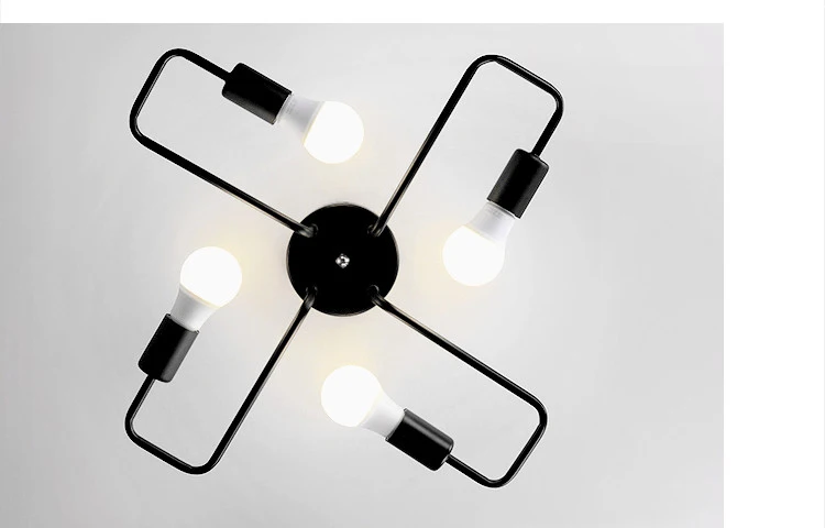 Vintage Chandelier Ceiling Lamp E27 LED Lamparas De Techo Retro Industrial Home Decor Luminaria 14