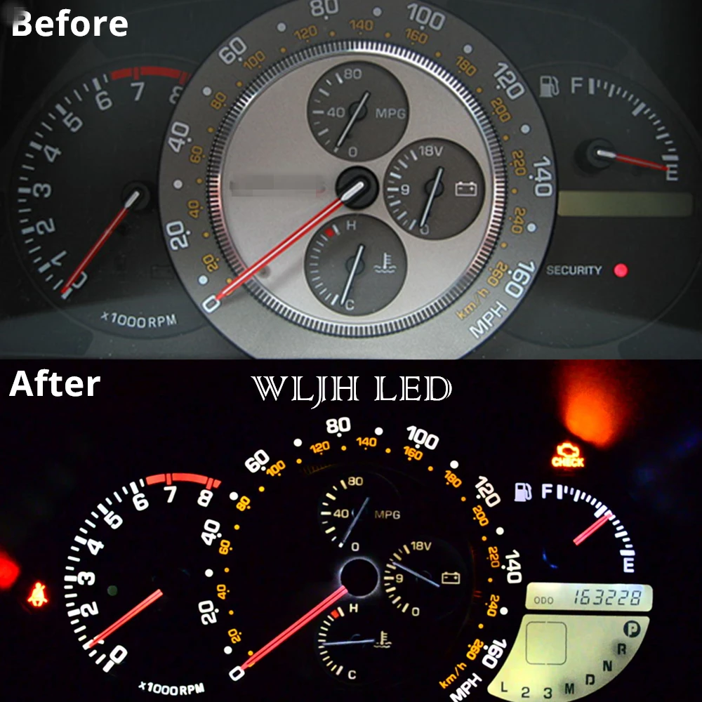 Us 13 19 34 Off Wljh 7colors Led Instrument Panel Gauge Cluster Speedometer Dashboard Light Bulb Kit For Lexus Is300 2001 2002 2003 2004 2005 In