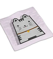 Милые животные микрофибра квадратное полотенце для лица - Цвет: WFJ010