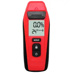 Портативный цифровой измеритель влажности древесины два контакта тестер горячей влажности 0,5 процентов точность гигрометр древесины