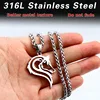 Beier 316L stainless steel dropshipping hot sell viking wolf men necklace celt wolf head pendant Fashion Jewelry LP302 ► Photo 3/6