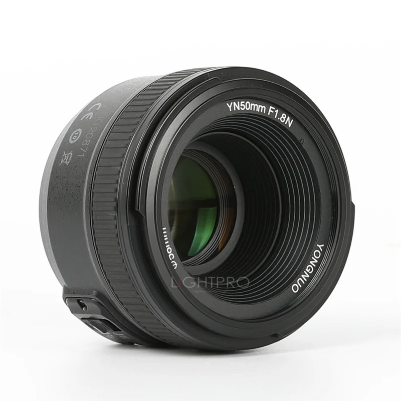 Объектив YONGNUO YN50MM F1.8 с большой апертурой и автофокусом полная Рамка как AF-S 50 мм f1.8 для Nikon D3300 D5300 D5100 D750 камера DSLR