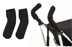 2 шт./компл. черный; материал неопрен Детские коляски сцепление покрытия коляски Poussette Аксессуары для колясок ручка Защитная крышка