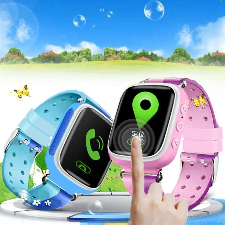 

2018New Anti-lost Children Smart Watch GPS Positioning BT Wrist Screen 0.66 LCD For Android For Children Best Gifts High Quality