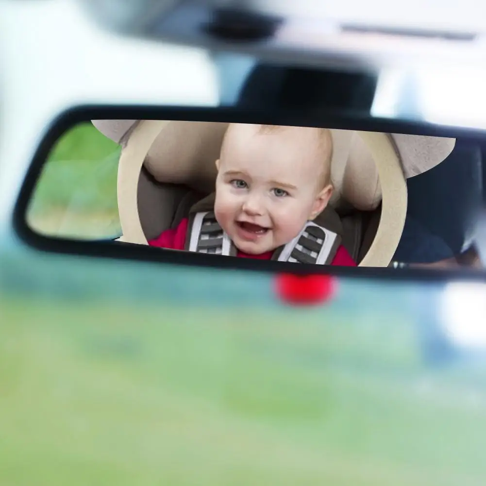 Новое Детское регулируемое сиденье для безопасности заднего вида, автомобильное заднее внутреннее детское мультяшное зеркало, подголовник, крепление для детей, зеркала для наблюдения