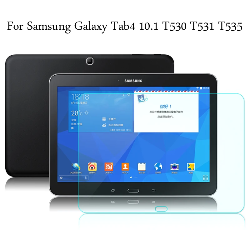 

Tempered Glass membrane For Samsung galaxy Tab 4 10.1 T530 T531 T535 Steel film Tablet Screen Protection Toughened