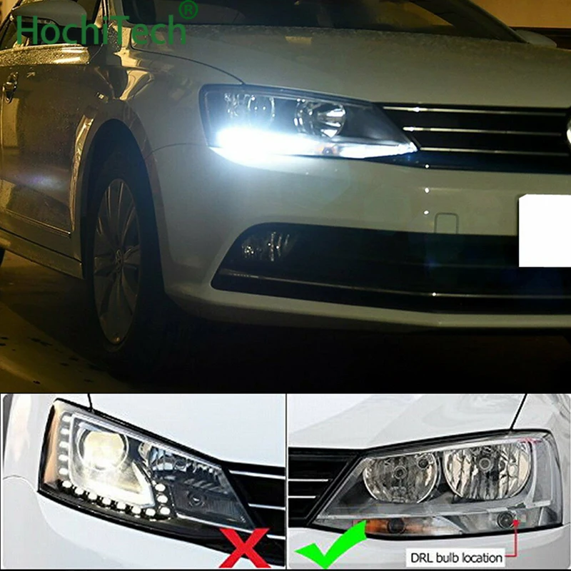 Светодиодные лампы 2 шт. без ошибок CANbus 2200 лм HID белый 1156 7506 S25 для Volkswagen MK6 Jetta
