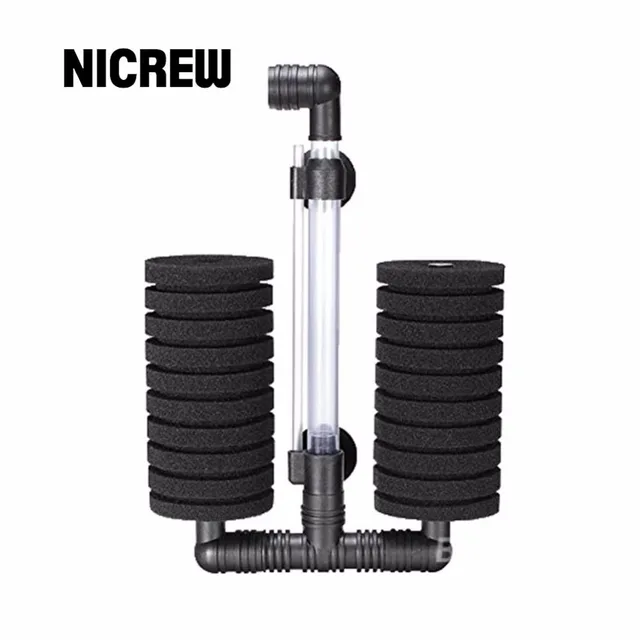 Nicrew Fish Tank Air Pump Skimmer Aquarium Fish Filter Accessories
