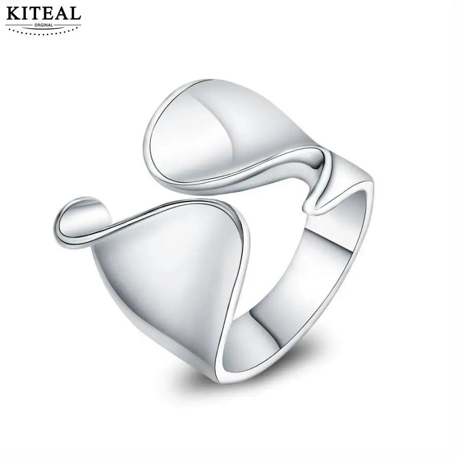 

Kiteal wholesale silver fingers Thumb ring resizable opening unisex jewelry Top quality unique stamp 925