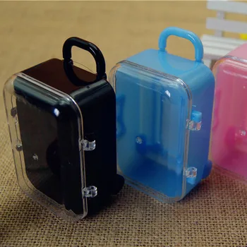 

Free shipping newfangled mini plastic portable box shape party gift box,23pcs/lot , By2807