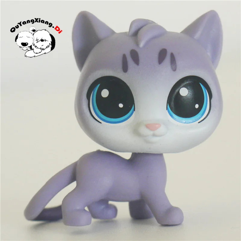 CWM060 Pet Shop животное ползает светло голубой Кот кукла Фигурка котенка|Игровые
