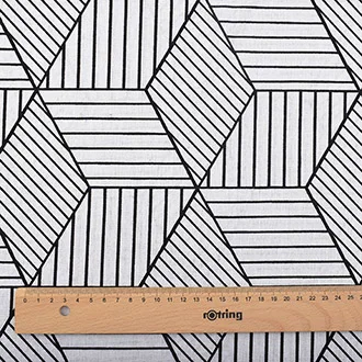 Chainho, серия геометрических узоров, хлопковая льняная ткань с принтом для самостоятельного шитья и шитья дивана, скатерти, занавески, сумки, материал - Цвет: B 1 piece 50x150
