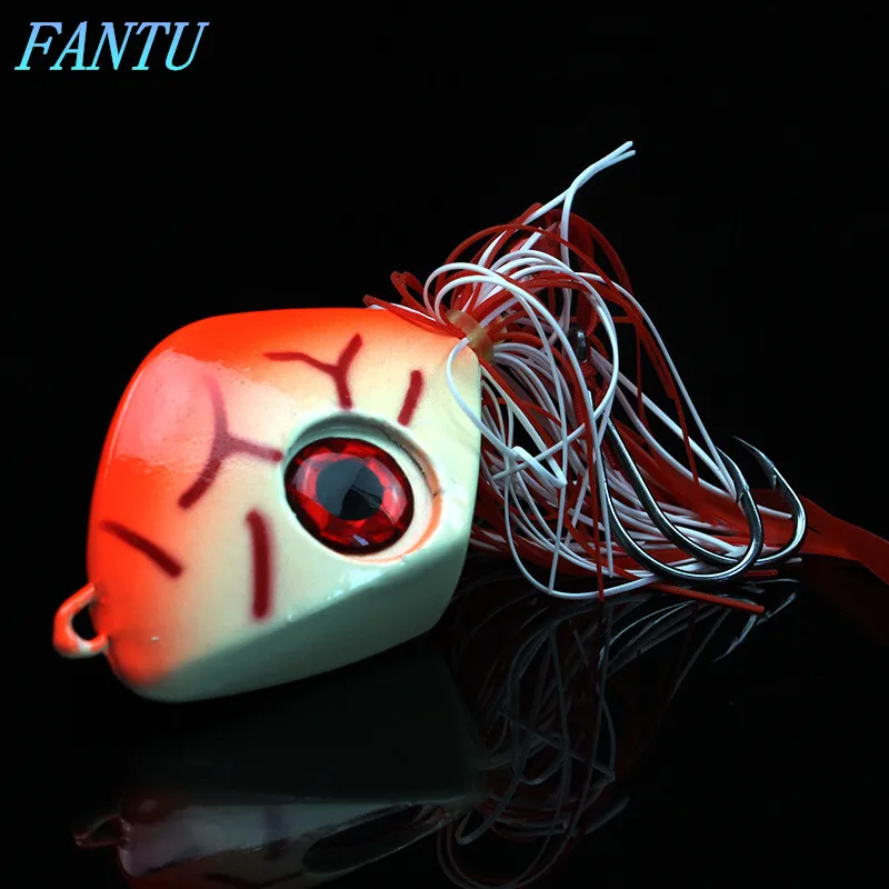 Fantu Sea Fishing 300g Trolling Fishing Lure With Skirt Boat Fishing Trolling Lure Artificial