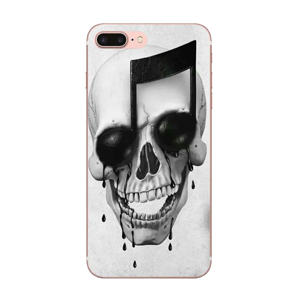 Мягкий чехол из ТПУ Poker Skull Tatoo для Samsung Galaxy Note 5 8 9 S3 S4 S5 S6 S7 S8 S9 S10 mini Edge Plus