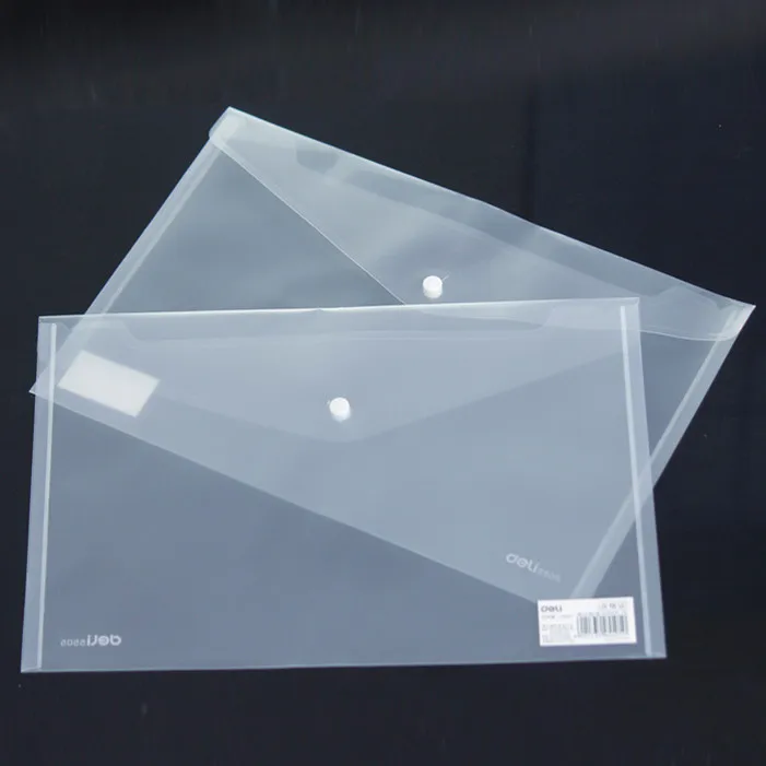 10 шт прозрачный Пластик застежка папка для документов мешок A4 файл Обложка Бизнес и школы подачи продуктов оптовая продажа 5505