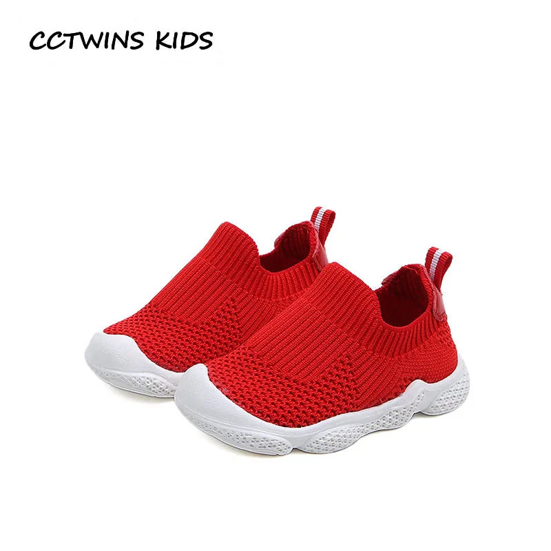 

CCTWINS KIDS 2019 Spring Children Fashion Slip On Shoe Babys Boys Breathable Trainer Girls Brand Sport Sneakers FSO2311