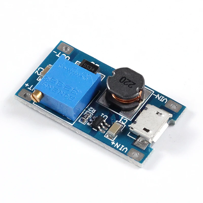 Регулируемый Повышающий Модуль Питание от 2 до 24 В 5/9/12/28 в модуль с Micro USB|Адаптеры