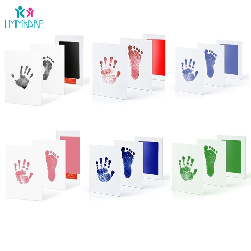 Newroborn رعاية الطفل غير سامة الطفل بصمات البصمة بصمة عدة الطفل التذكارات الصب الطين طباعة طفل مختمة لعب هدايا