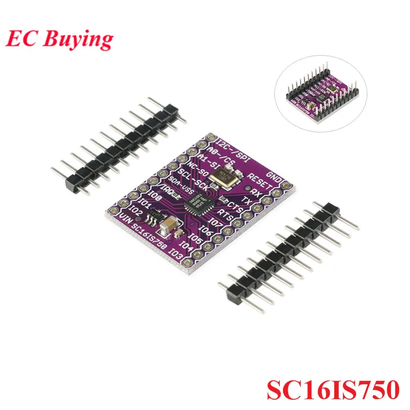 SC16IS750 CJMCU 750 Single UART IIC I2C с интерфейсом Bus/SPI для программируемого IO порта