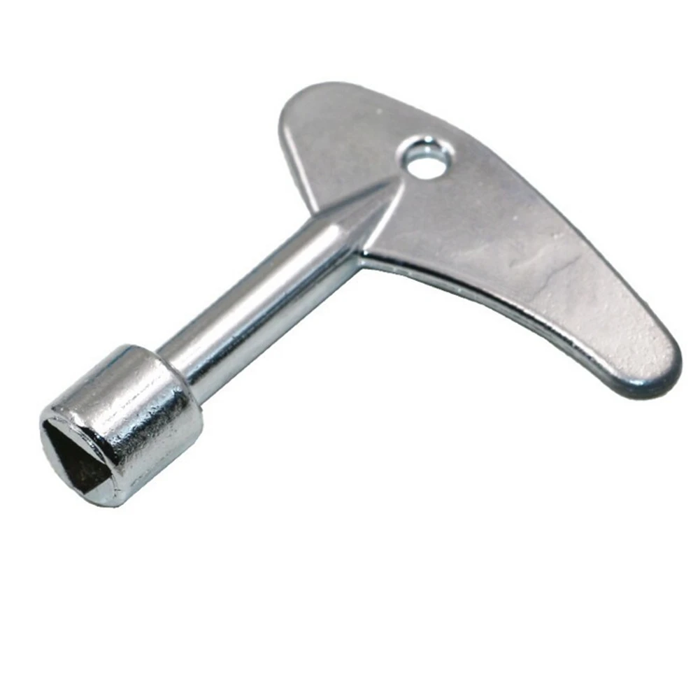 Stainless Steel Silver Single Inner Triangle Tool Water Meter Valve Key 