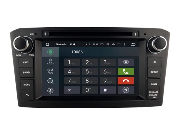 Ips экран Android 8 0 автомобильный Dvd Navi плеер для TOYOTA AVENSIS 2005 2006 2007 черная рамка gps suto
