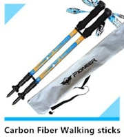 2 шт./лот = 1 пара 7075 алюминиевая палка для походов, палка для скандинавских прогулок, уличная телескопическая ручка, оборудование для альпинизма, треккинговые палки