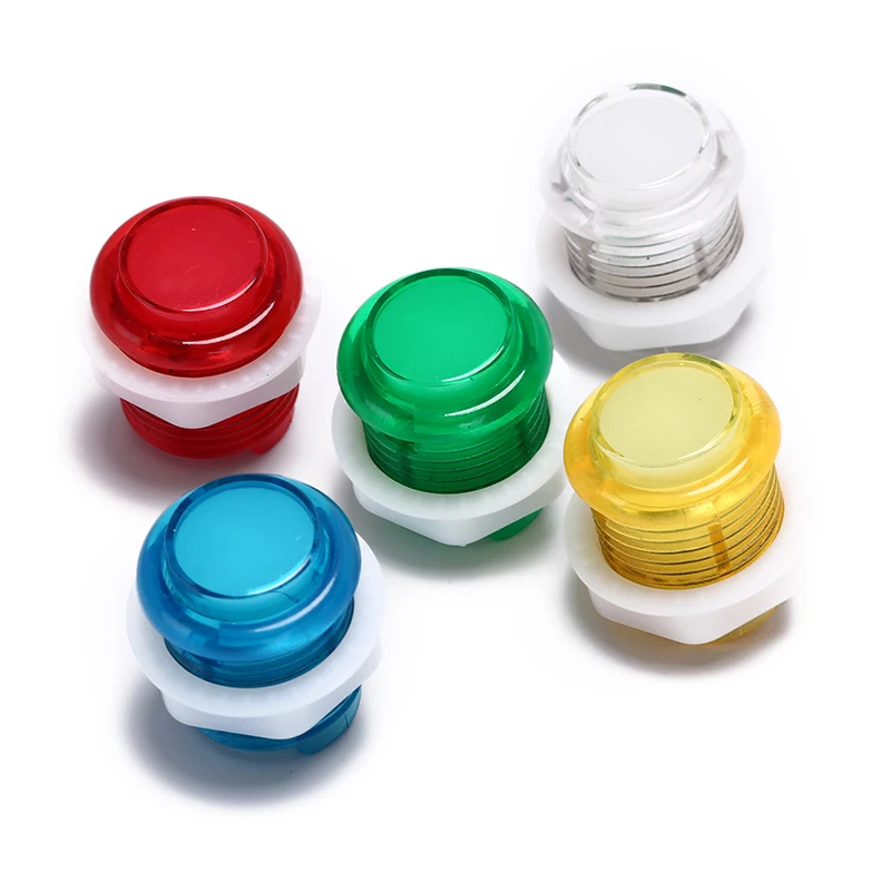 

led illuminated 5v push buttons built-in switch for arcade joystick 24mm