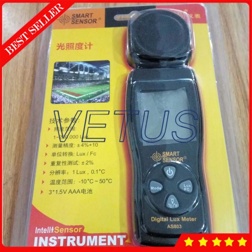 

AS803 Mini digital Lux meter with Digital photography Mini spectrometer actinomete Lux tools light meter Luminance tester