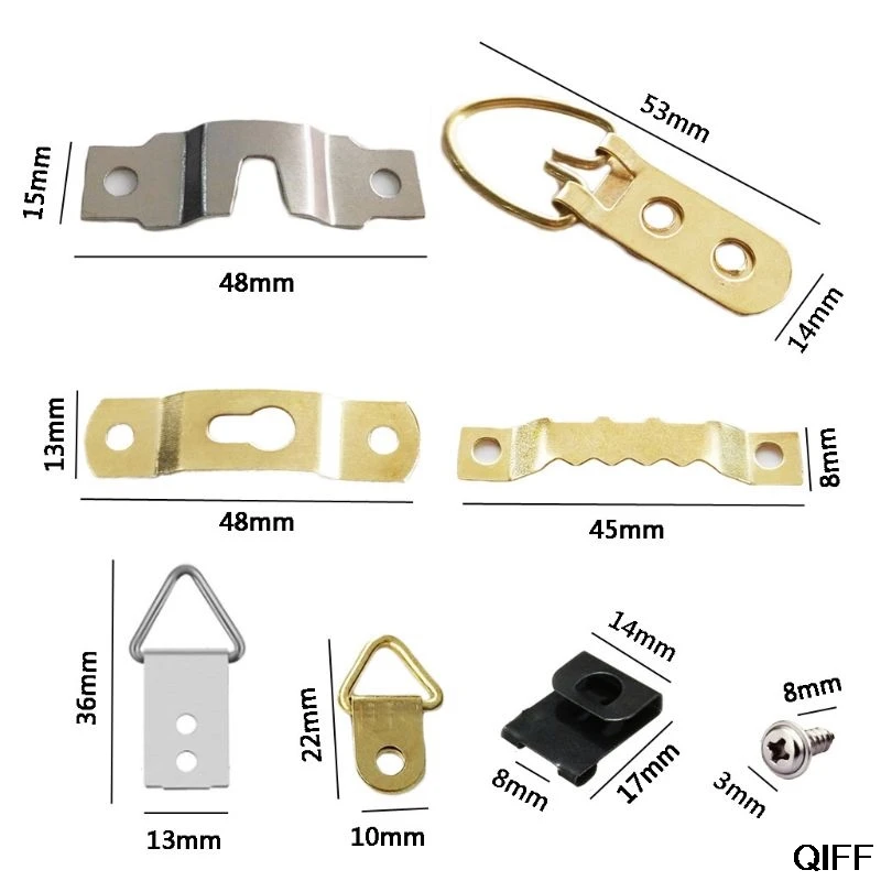 72 шт./компл. фоторамка крепежных крючка комплект вешалки для картины с винтами для офиса семейная картина разные типы 8 июля