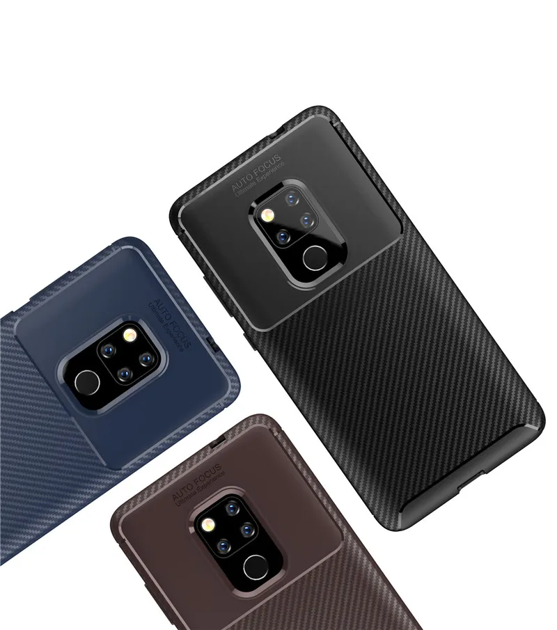 Carbon Fiber Shockproof Armor Cases For Huawei Y9 Y6 Y5 2018 Honor 8X 8XMax Honor Play 7A Note10 P20 P10Lite Plus Mate10ProCase (2)