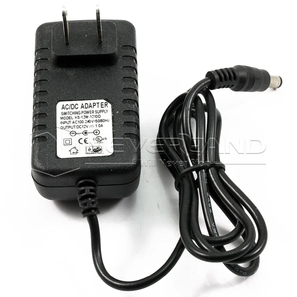 

US Plug DC 12V 1A AC Adapter Charger Power Supply for LED Strip Light 5050 3528 5630