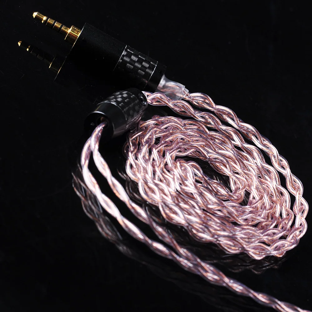 

AK UPOCC aolizi 28AWG 7N Single Crystal Copper With Silver Cable 2.5/3.5/4.4mm Balanced Earphone Cable With MMCX from Taiwan HQ8