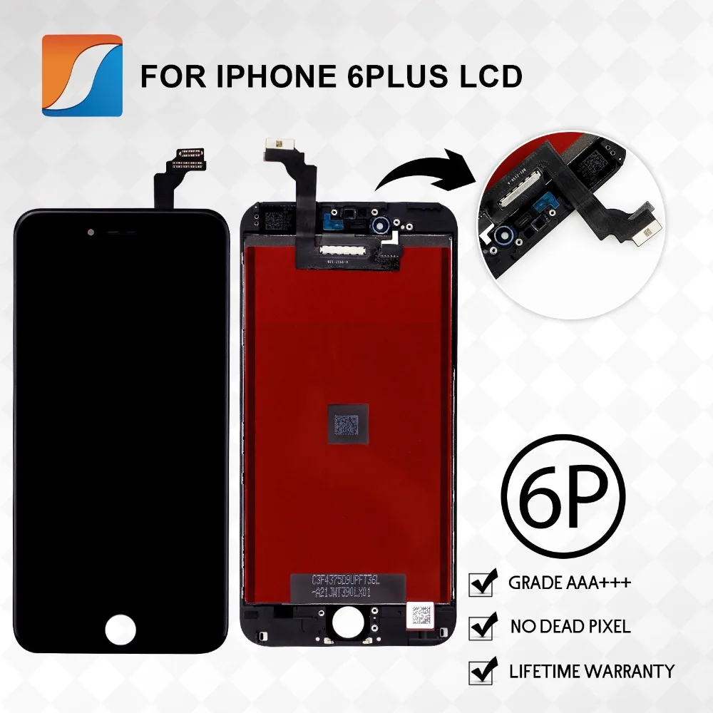 

5PCS/LOT For iPhone 6 plus LCD 5.5 inch with completed assembly screen replacement Free DHL ship