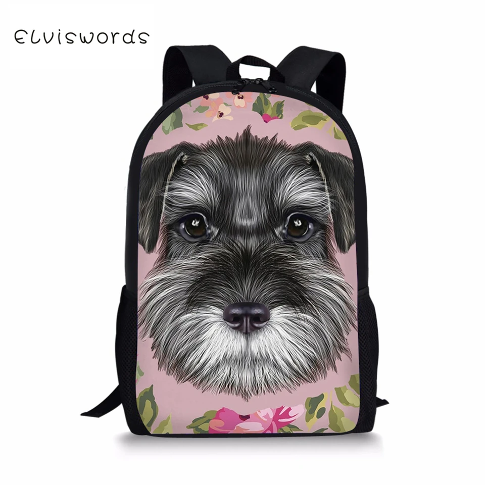 ELVISWORDS детский модный рюкзак с рисунком бульдога детская школьная сумка Kawaii Animal школьные сумки женский рюкзак
