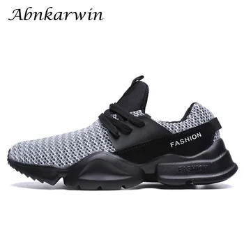 

gym shoes men sneakers running for sports sapatilhas homem 2019 breathable male runing jogging zapatillas hombre gray white 46