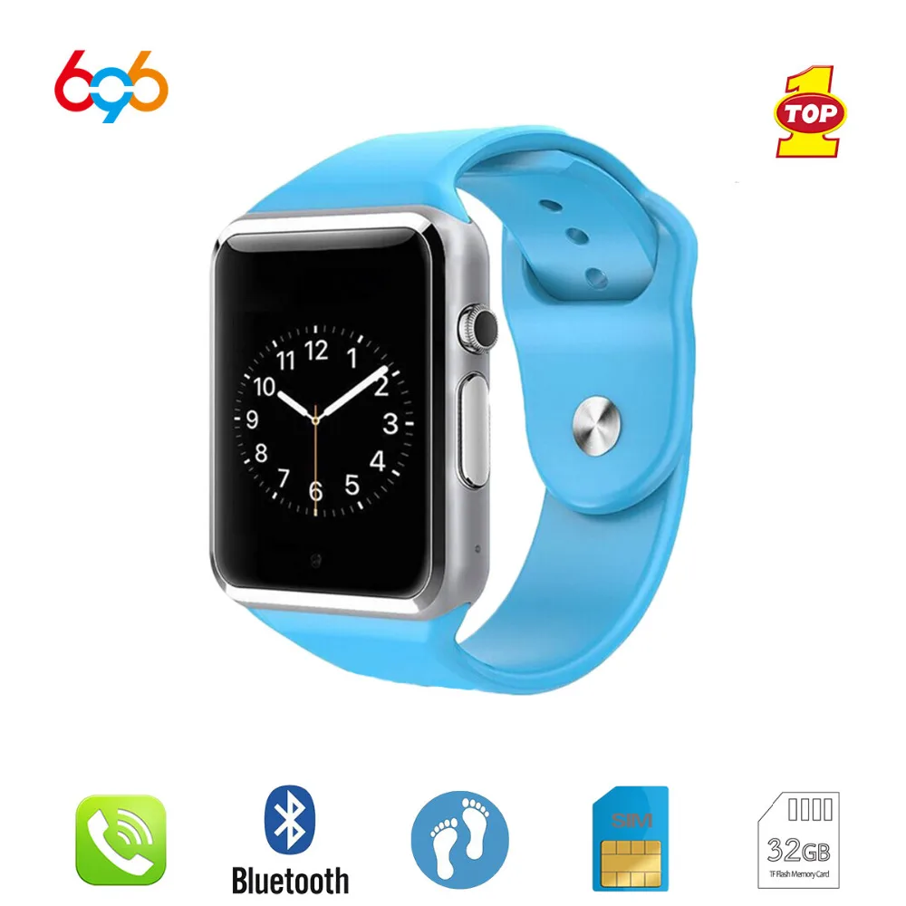 696 Factory A1 Smart Watch With Passometer Camera SIM Card