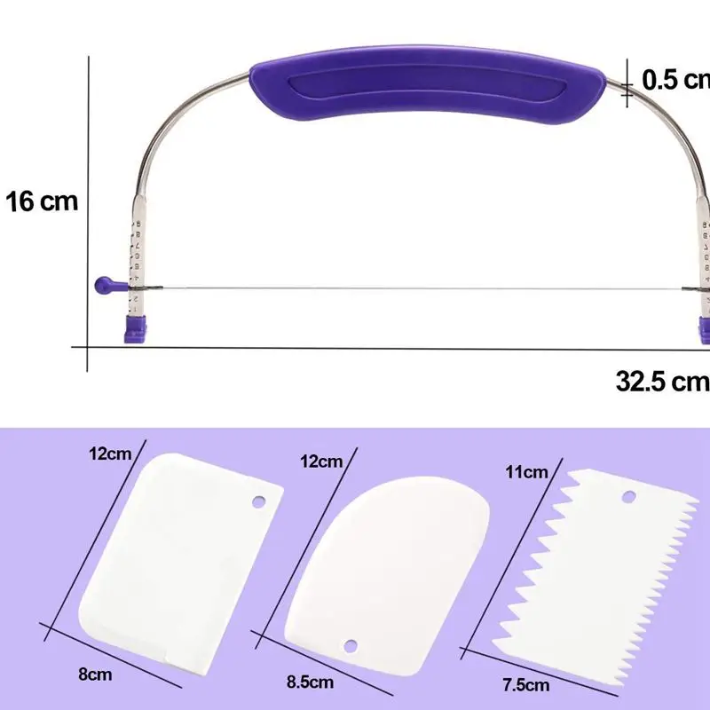 DIY приготовления торта пила нож разделитель слой подгузник слайсер и DIY выпечки инструмент полукруглый инструмент полукруг 3 шт se