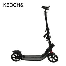 adult children kick scooter NEW pattern foldable PU 2wheels Hand brake bodybuilding all aluminum urban campus transportation