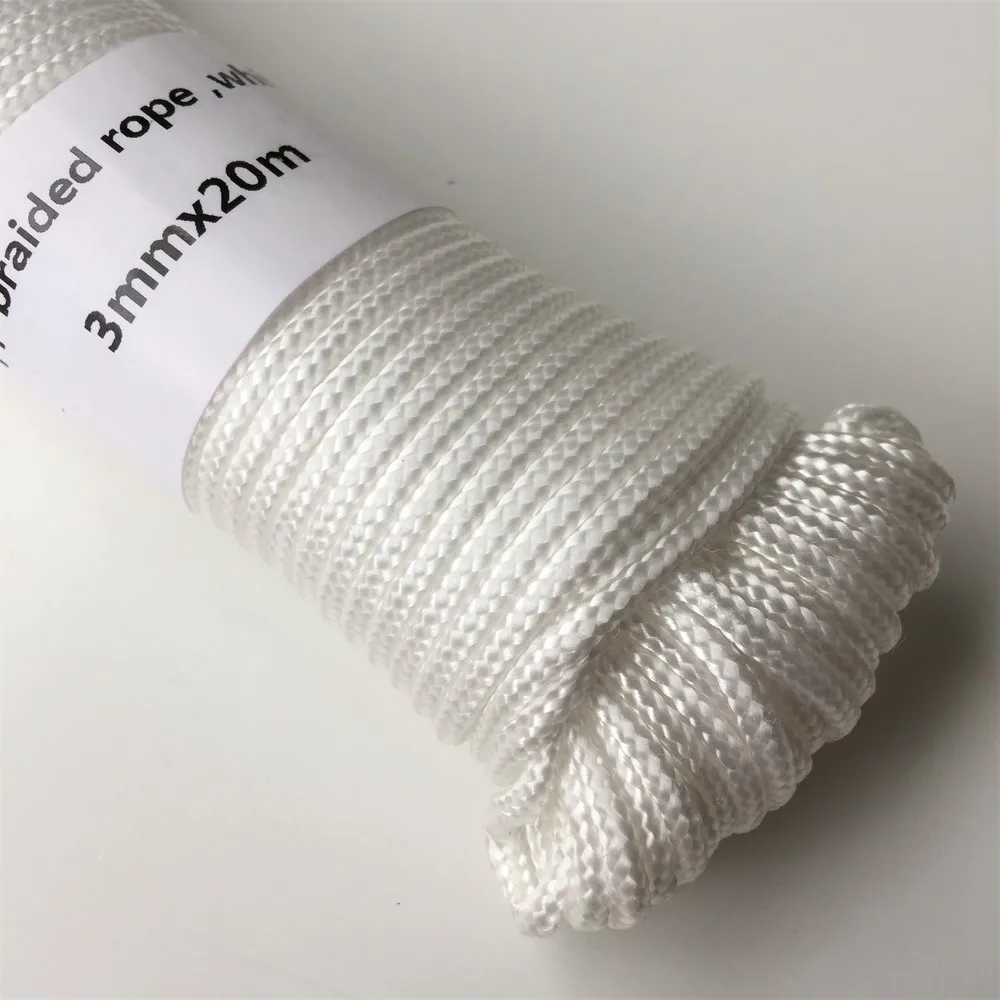 Corde De Bateau,Cordage Blanc 5 Mm 100 M Polypropylène CFW72313