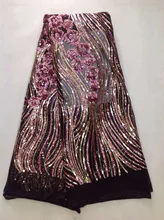 AFL-1!black+gold!wholesale African net lace with sequinstop quality French lace fabricfashionable net lace for party dress