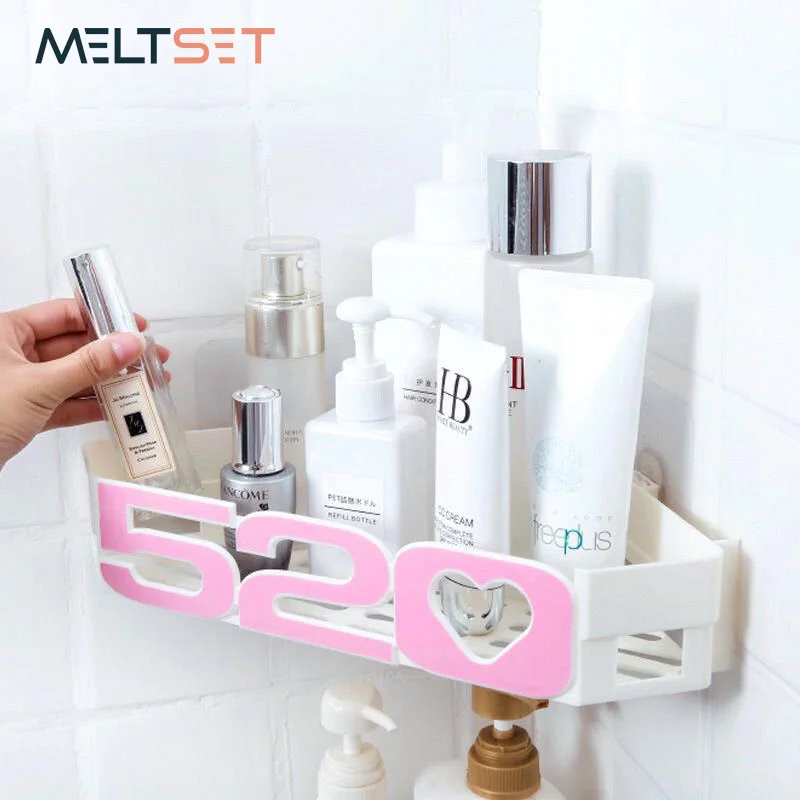 

Bathroom Shelf Organizer Corner Shelf Bathroom Shower Shampoo Shelf Wall Holder Suction Cup Kitchen Storage Rack Organizer